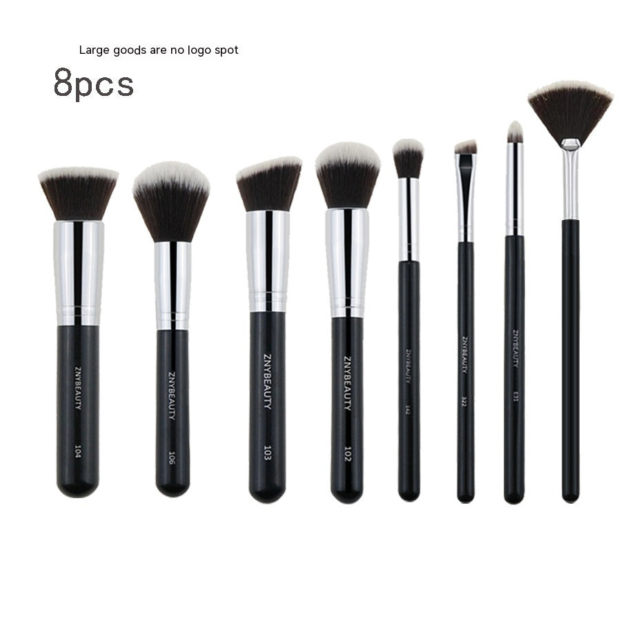 30 PCs Makeup Brush Set Soft Hair Eye Shadow Blush Face Powder Full Set 8 Pcs Set 0 - Tophatter Daily Deals