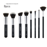 30 PCs Makeup Brush Set Soft Hair Eye Shadow Blush Face Powder Full Set 8 Pcs Set 0 - Tophatter Daily Deals