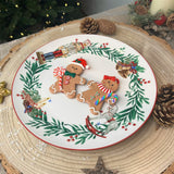 Christmas Nutcracker Plate | Traditional Festive Round Ceramic Plate - 27cm Plate - Tophatter Daily Deals