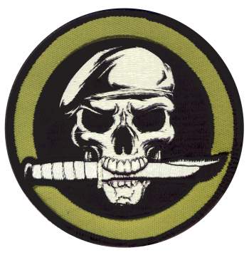 Rothco Military Skull & Knife Morale Patch - Tophatter Daily Deals