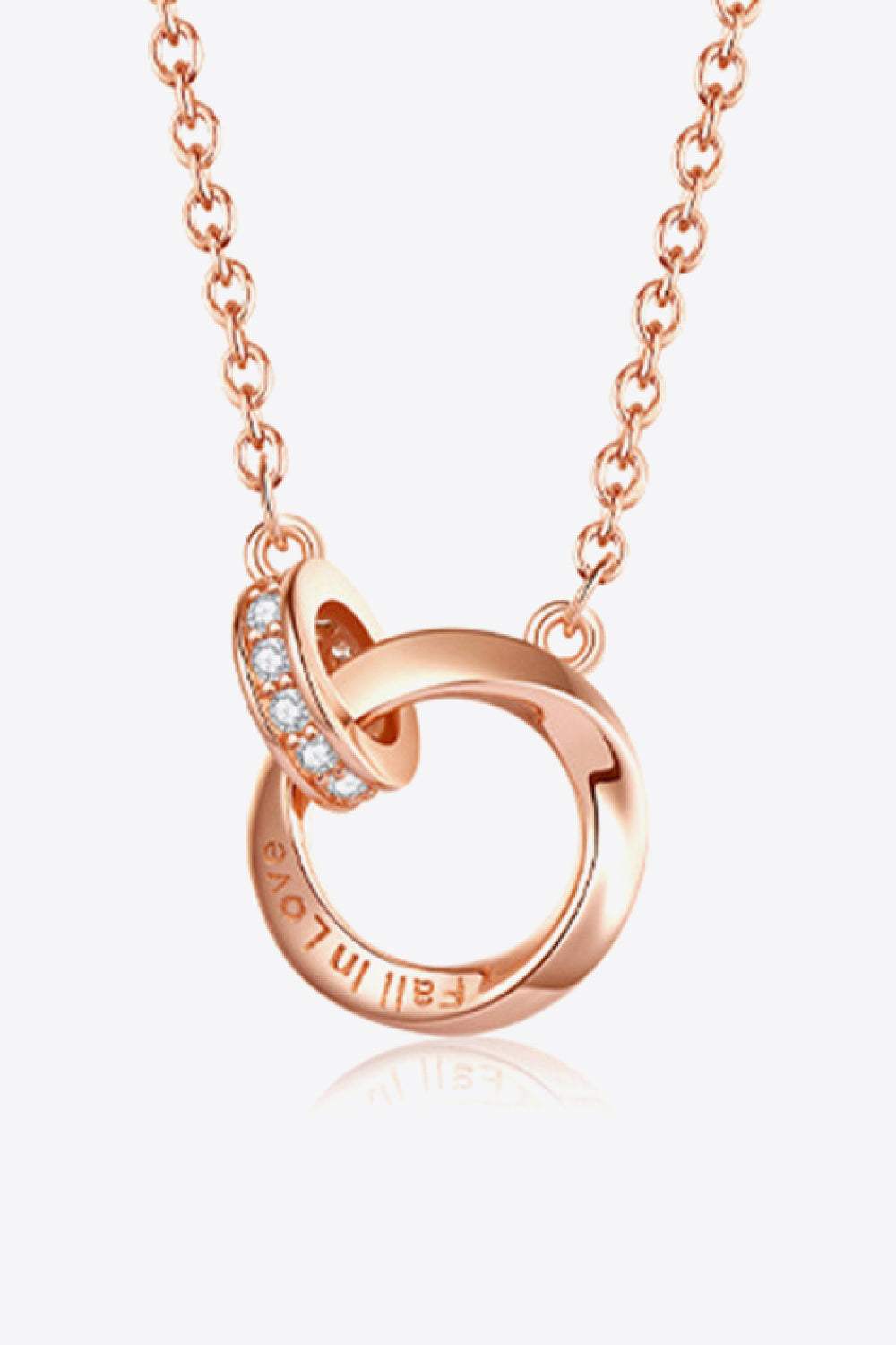 Zircon Decor 999 Sterling Silver Necklace Rose Gold White One Size Necklaces - Tophatter Daily Deals