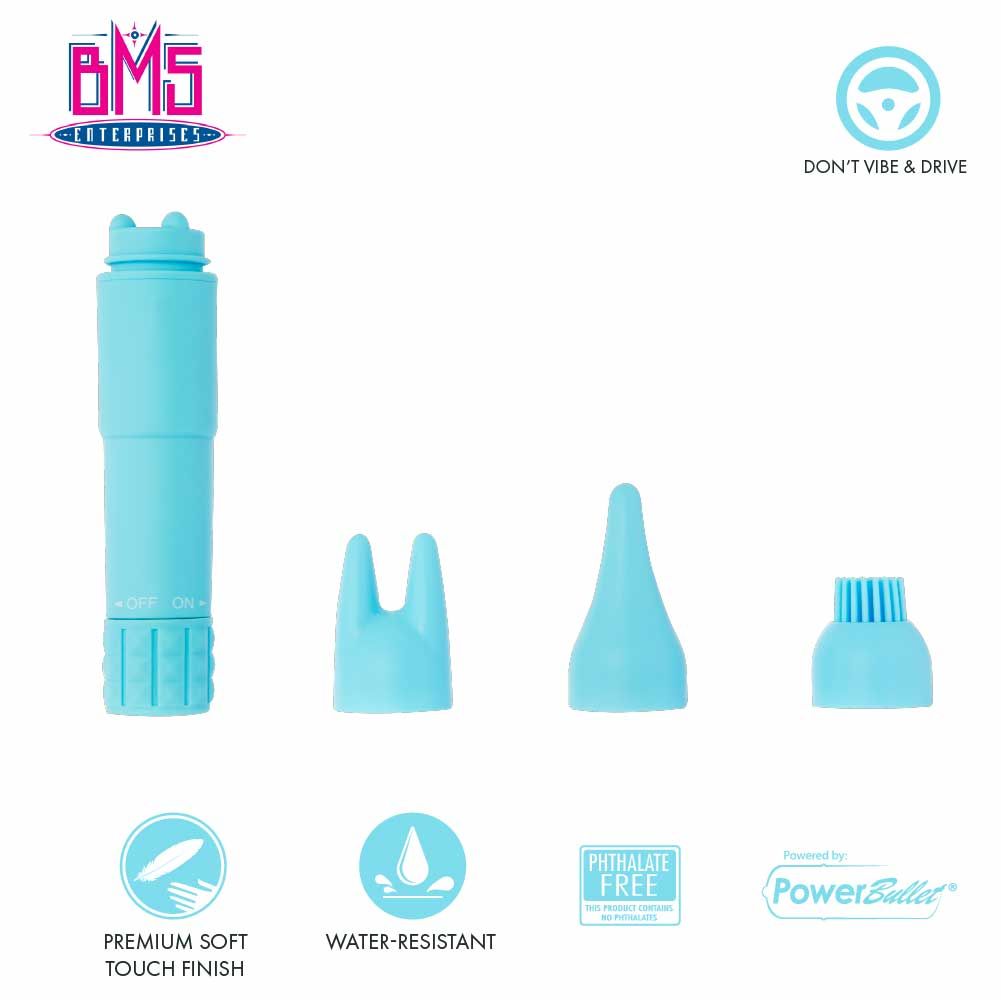BMS PL Massage Pen in Blue Clitoral Vibrator - Tophatter Daily Deals