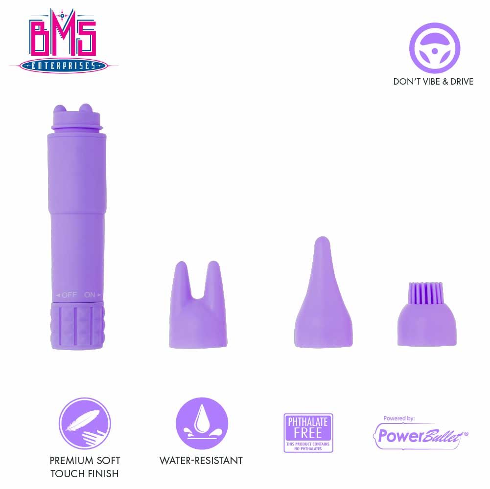 BMS PL Massage Pen in Purple Clitoral Vibrator - Tophatter Daily Deals