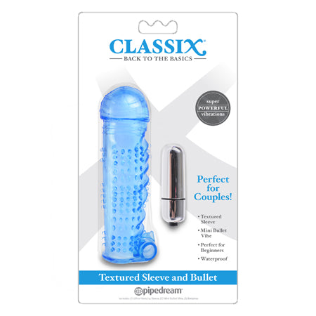Classix Textured Sleeve and Bullet Blu - Tophatter Daily Deals