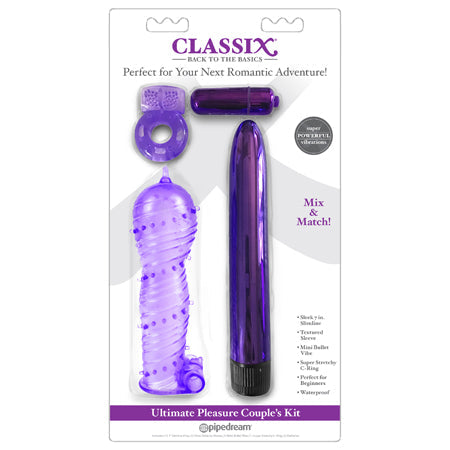 Classix Ultimate Pleasure Couples Kit - Purple - Tophatter Daily Deals