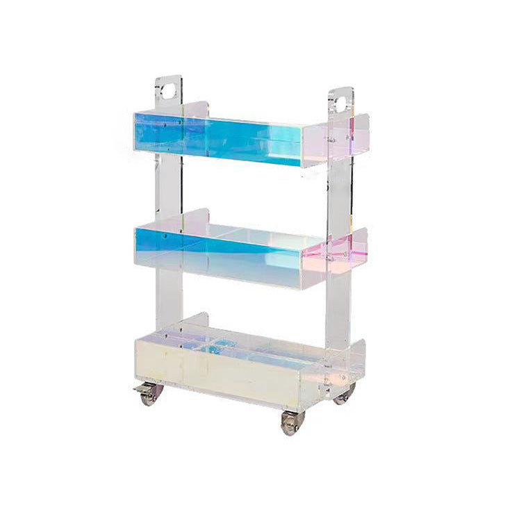 Acrylic Transparent Color Removable Tea Table Trolley 0 - Tophatter Daily Deals