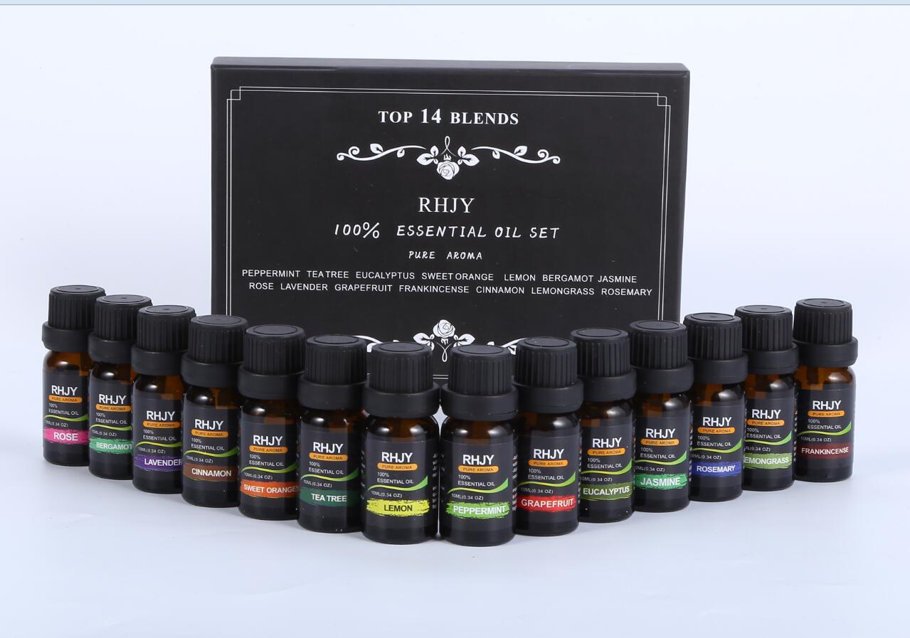 Aromatherapy Essential Oil Set 10ml 14 incense 0 - Tophatter Daily Deals