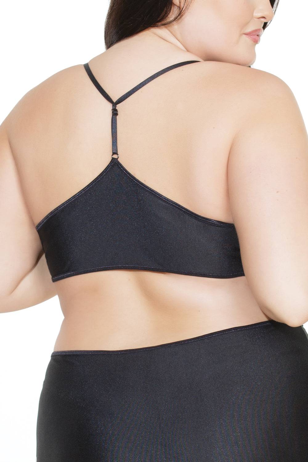 Coquette - 7238X - Cupless Bra - Black - OSXL Lingerie - Tophatter Daily Deals