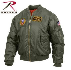 Rothco MA-1 Flight Jacket with Patches - Tophatter Daily Deals