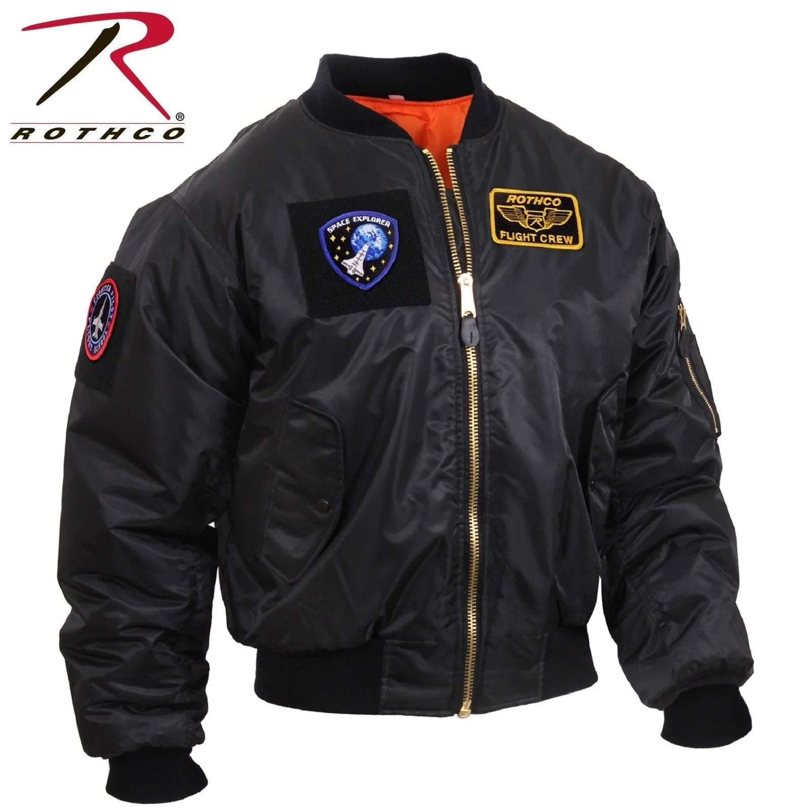 Rothco MA-1 Flight Jacket with Patches - Tophatter Daily Deals
