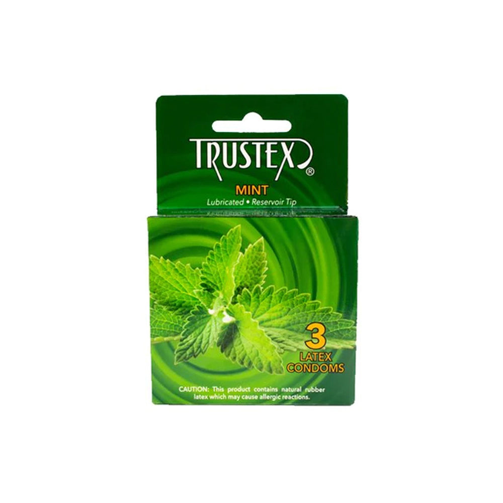 Trustex Flavored Lubricated Condoms - 3 Pack - Mint - Tophatter Daily Deals