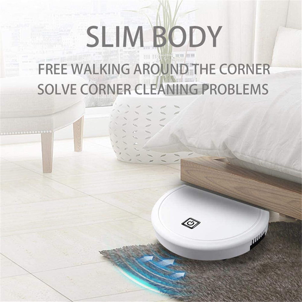 3-in-1 Robot Vacuum Cleaner 1800Pa Multifunctional Smart Floor Cleaner USB Rechargeable Dry Wet Sweeping Vacuum Cleaner 0 - Tophatter Daily Deals
