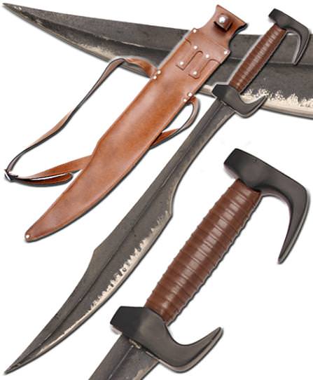 Spartan King Leonidas Sword Inspired by 300 Movie Collectible Weapons - Tophatter Daily Deals
