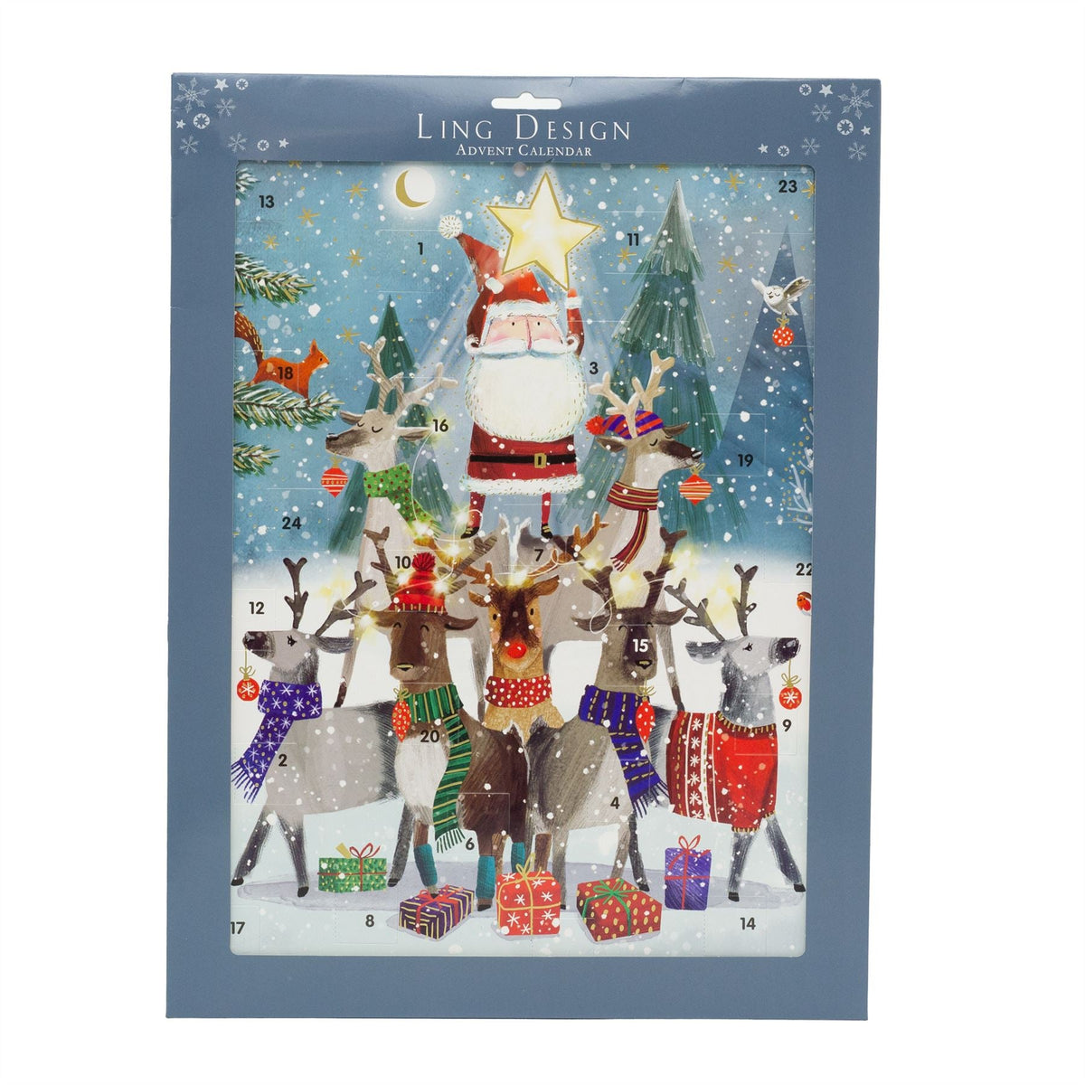 Santa's Helpers Christmas Advent Calendar | Reindeer Advent Calendar - 41cm Advent Calendar - Tophatter Daily Deals