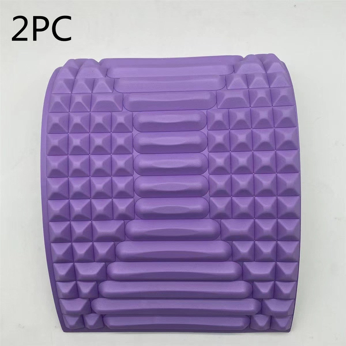 Back Stretcher Pillow Neck Lumbar Support Massager For Neck Waist Back Sciatica Herniated Disc Pain Relief Massage Relaxation Purple 2PC 0 - Tophatter Daily Deals