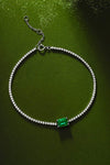 Adored 1 Carat Lab-Grown Emerald Bracelet 1 Carat - Tophatter Daily Deals