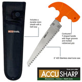 ACCUSHARP 6" BONE SAW + SHEATH - Tophatter's Army Deals KNIVES - Tophatter Daily Deals