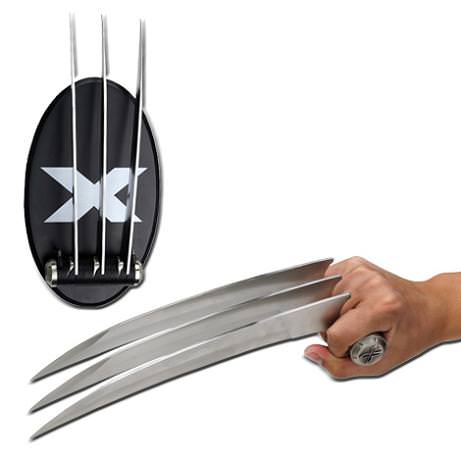 X Claw Dagger With Plaque - Silver Blades - TOPHATTER'S ARMORY DEALS Collectible Weapons - Tophatter Daily Deals