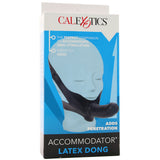 Accommodator Chin Strap-On Dildo in Black - Tophatter's Adult Products Dildo Sex Toys > Strap-On and Harnesses - Tophatter Daily Deals