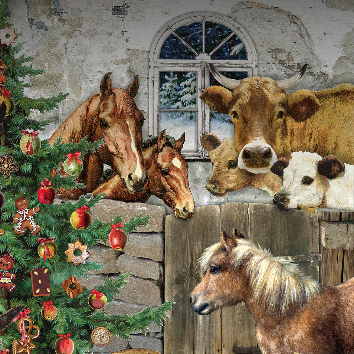 Large Christmas Advent Calendar Christmas At The Farm | Animal Advent Calendar Traditional Advent Calendar | Picture Advent Calendar Paper Advent Calendar Advent Calendar - Tophatter Daily Deals