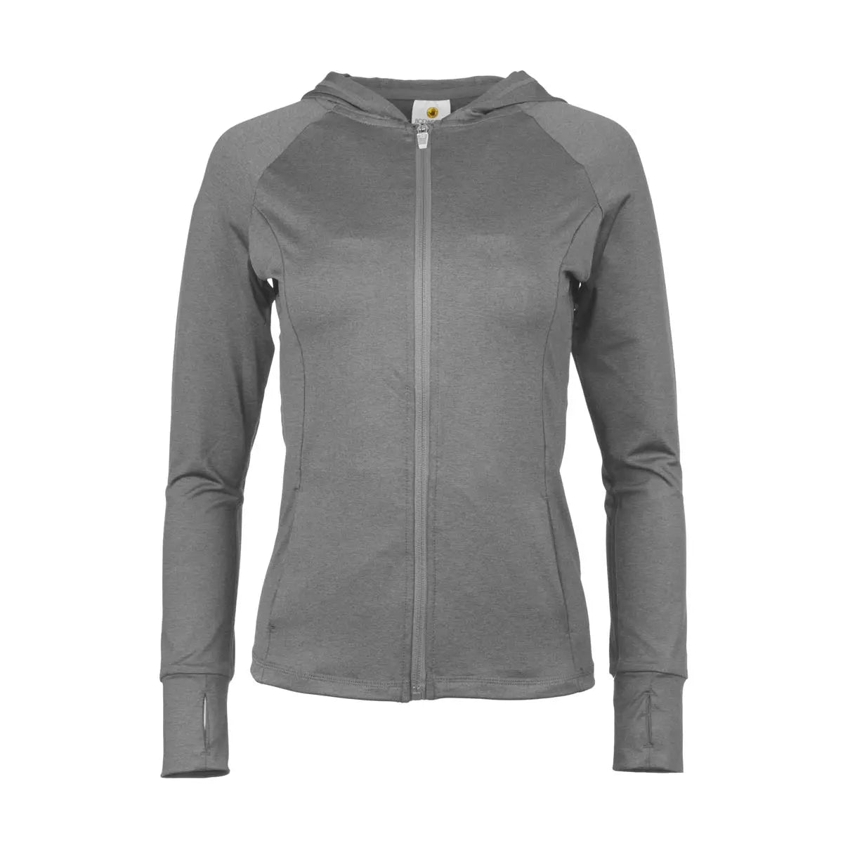 Body Glove Women's Full Zip Hoodie Grey Heather Full Zip - Tophatter Daily Deals