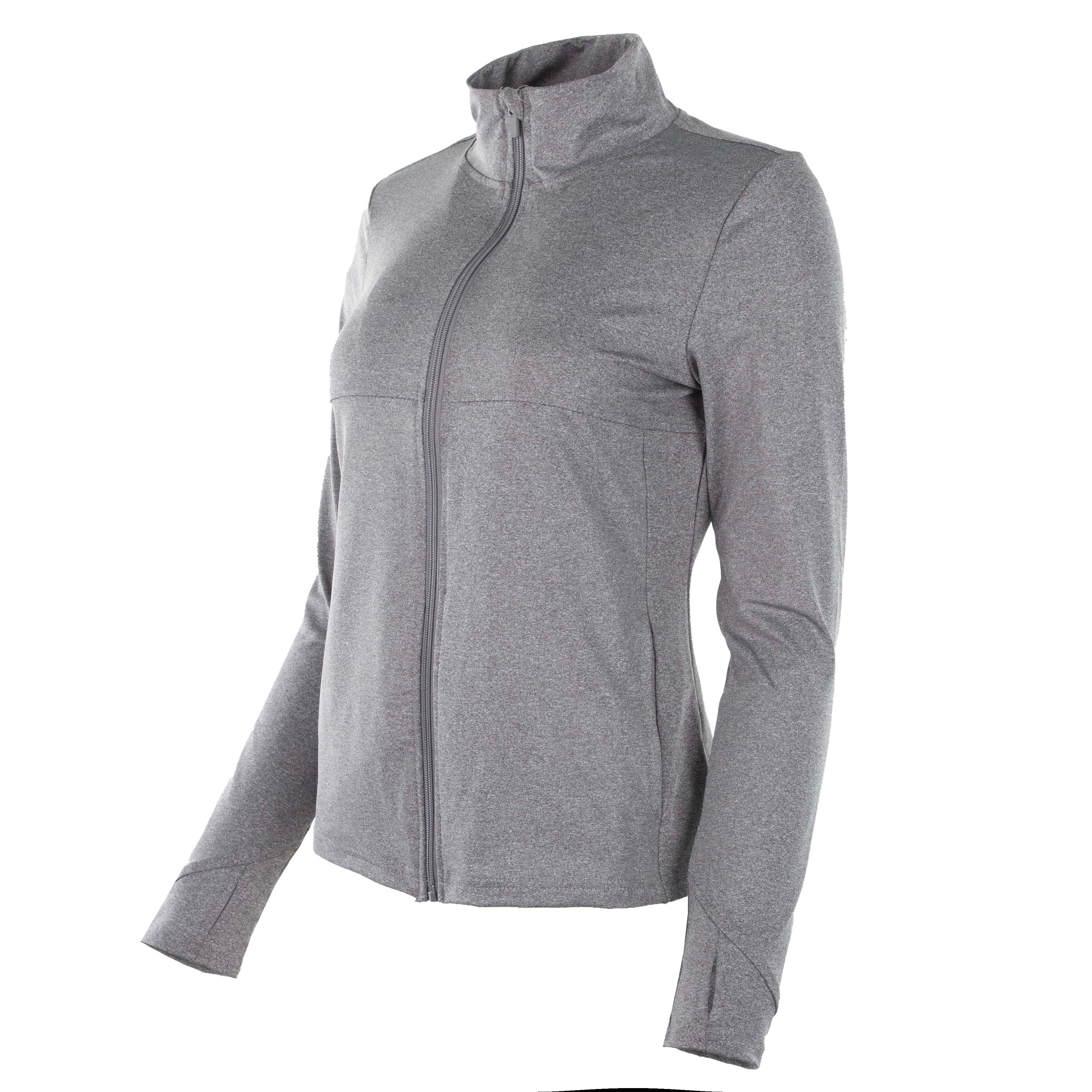 Body Glove Women's Full Zip Jacket Heather Grey Jackets - Tophatter Daily Deals