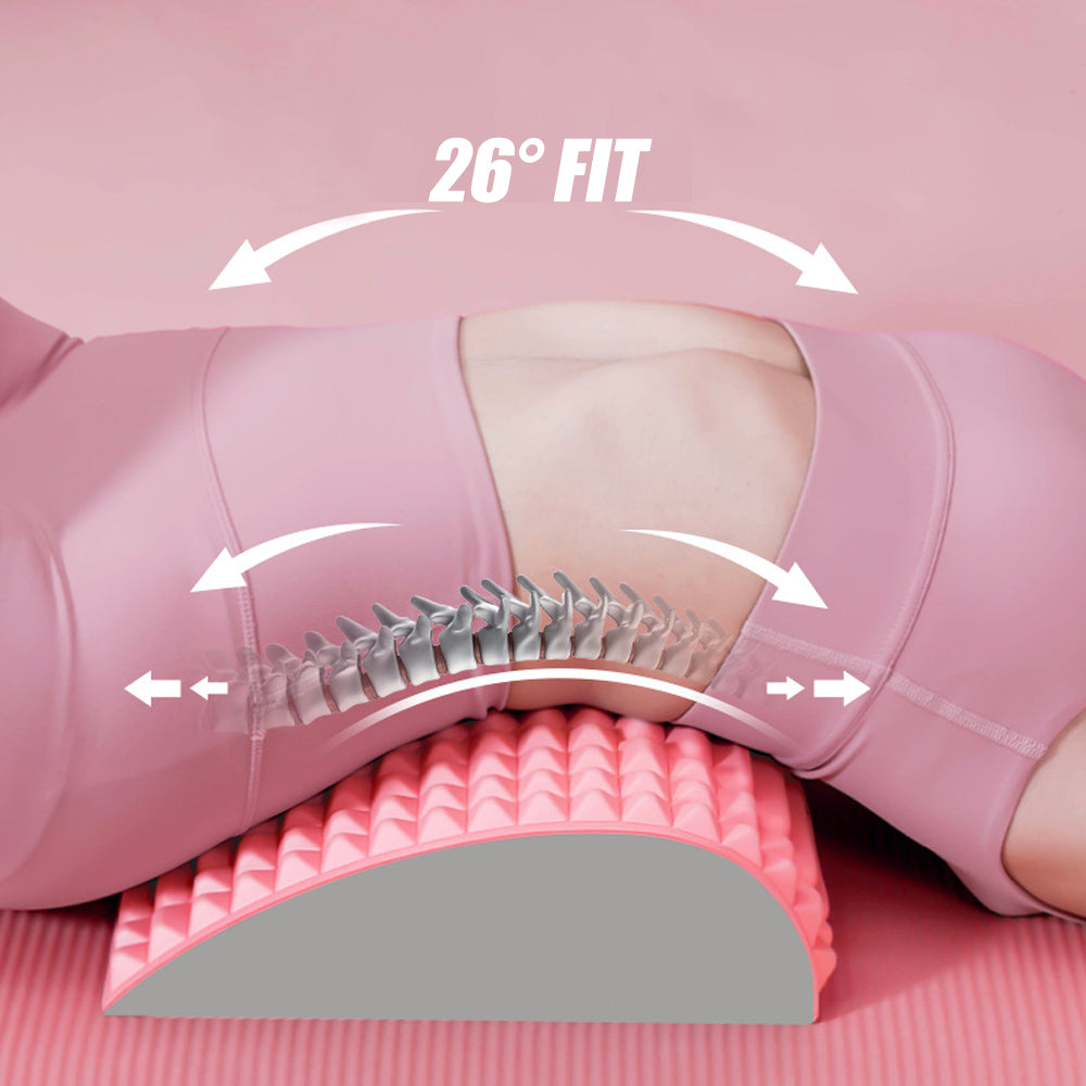 Back Stretcher Pillow Neck Lumbar Support Massager For Neck Waist Back Sciatica Herniated Disc Pain Relief Massage Relaxation 0 - Tophatter Daily Deals