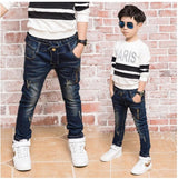 Boys' Jeans Korean Style Trousers Loose-fitting Pants 0 - Tophatter Daily Deals