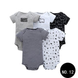 Baby Short Climb 5-piece Romper Boys and Girls Cotton One-piece Rompers 12Style Q5pcs 0 - Tophatter Daily Deals