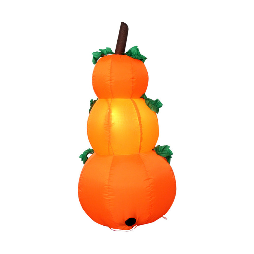 Inflatable Pumpkin Stack Halloween Decor 2025 Outdoor 3D Changing Face Moving Picture Frame - Tophatter Daily Deals
