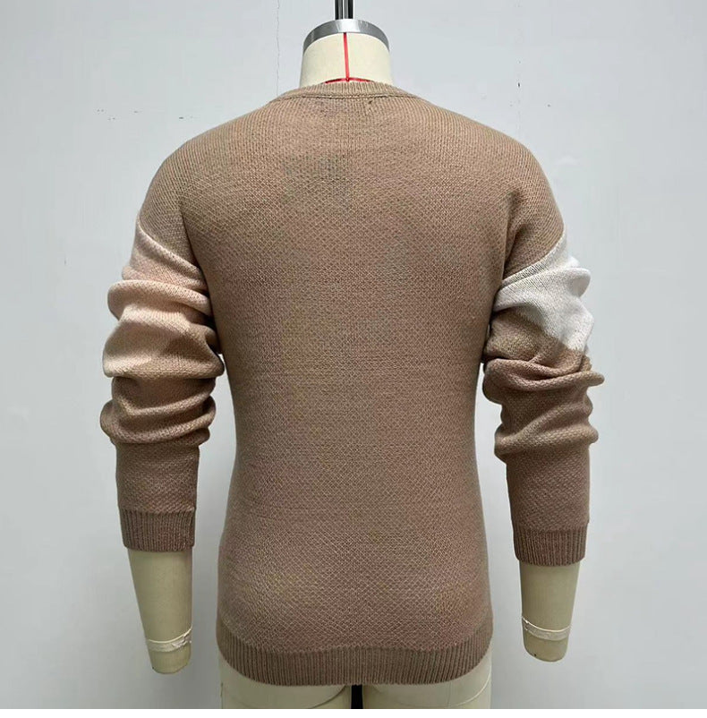 Soft Men's Sweater – Crewneck Jacquard Knit, Acrylic Casual 3D Changing Face Moving Picture Frame - Tophatter Daily Deals
