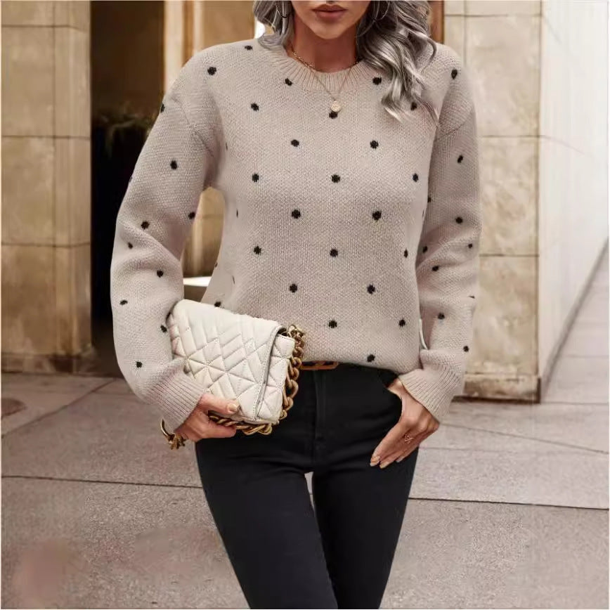 Soft Womens Sweater - Round Neck Long Sleeve Jacquard, Cozy 3D Changing Face Moving Picture Frame - Tophatter Daily Deals