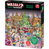 Wasgij Christmas Advent Calendar 2025 | Reindeer Rumpus Jigsaw Advent Calendar Advent Calendar - Tophatter Daily Deals