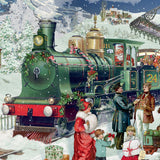 Christmas Advent Calendar Santa's Express | Christmas Train Advent Calendar Traditional Advent Calendar | The Christmas Railway Picture Advent Calendar Paper Advent Calendar Advent Calendar - Tophatter Daily Deals