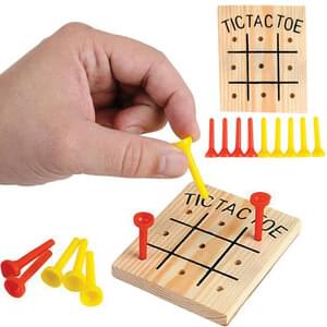 WOODEN TIC-TAC-TOE GAME - Tophatter Daily Deals