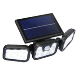 74 LEDs 3 Adjustable Solar Head Motion Sensor Flood Light Outdoor Lighting - Tophatter Daily Deals