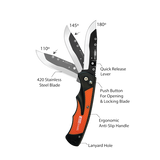 ACCUSHARP RAZOR KNIFE + 2 REPLACEMENT BLADES - Tophatter's Army Deals KNIVES - Tophatter Daily Deals