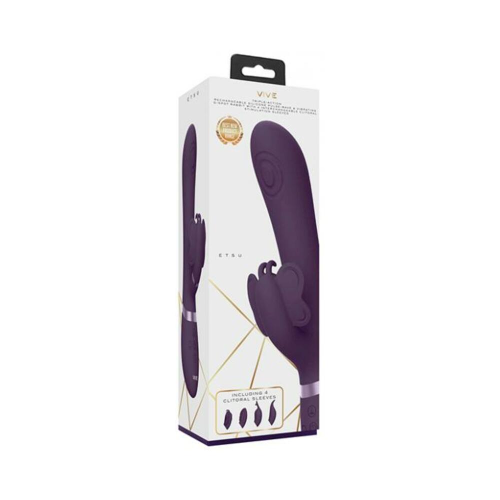 Vive Etsu Pulse Wave Gspot Rabbit Purple - Tophatter Daily Deals