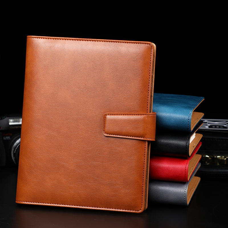 A5 leather buckle 6-hole clip notebook 0 - Tophatter Daily Deals
