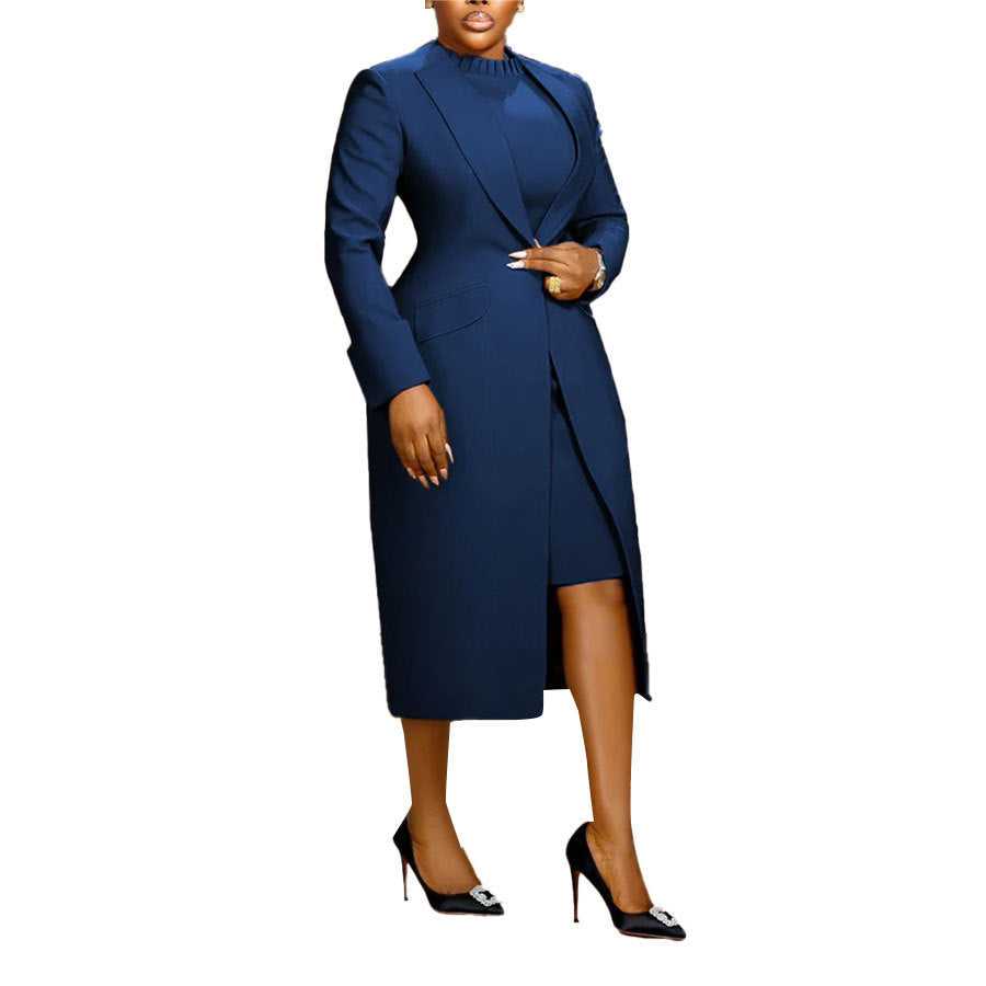 Back Slit Suit Vest Two-piece Set 0 - Tophatter Daily Deals