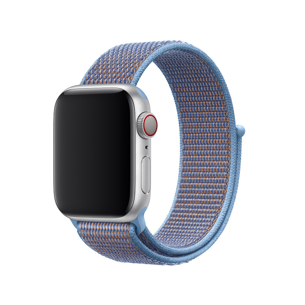 42 44mm Nylon Velcro Loopback Sports Watch Gray blue 0 - Tophatter Daily Deals
