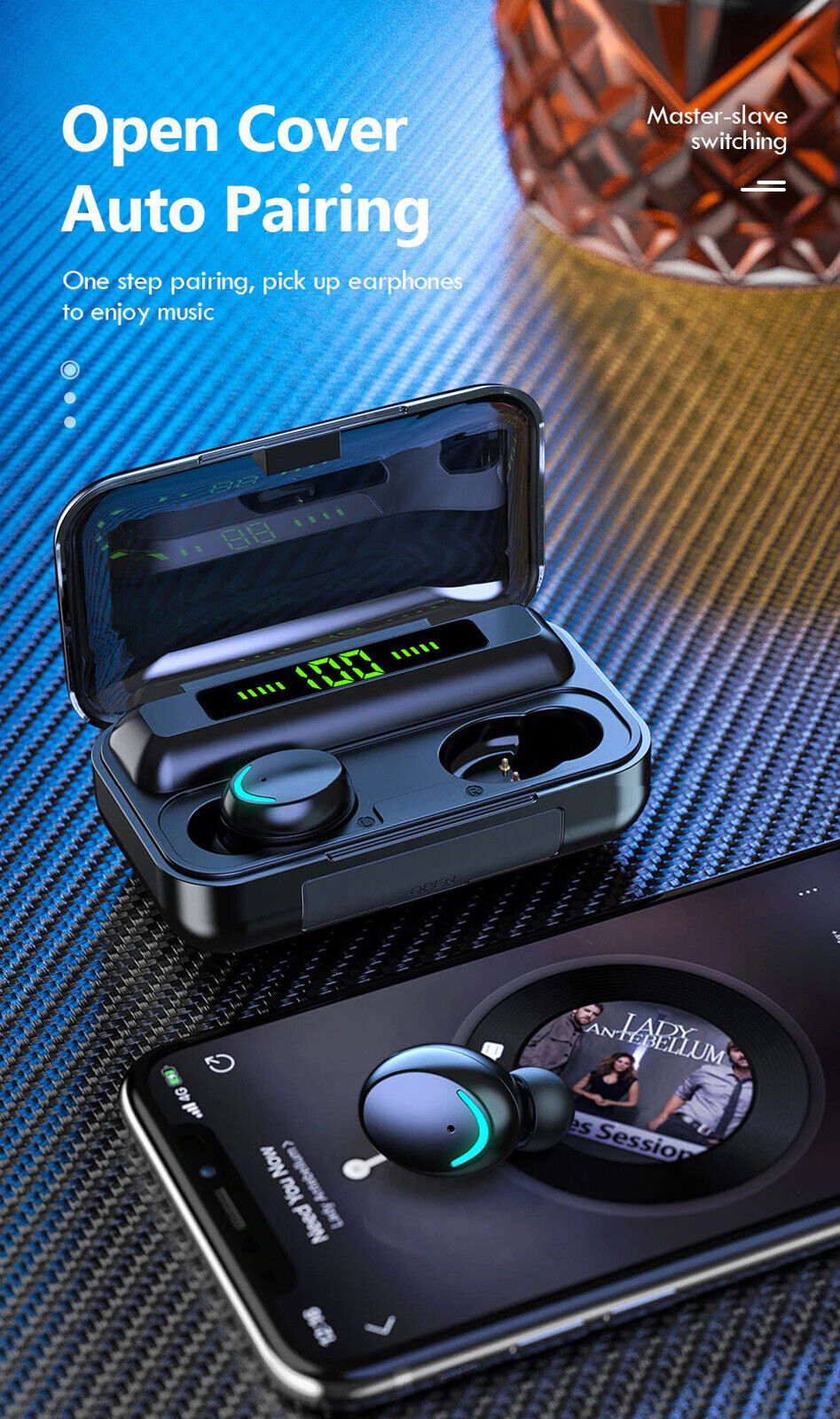 Bluetooth 5.0 Earbuds For Android Wireless Earphone 5 - Tophatter Daily Deals