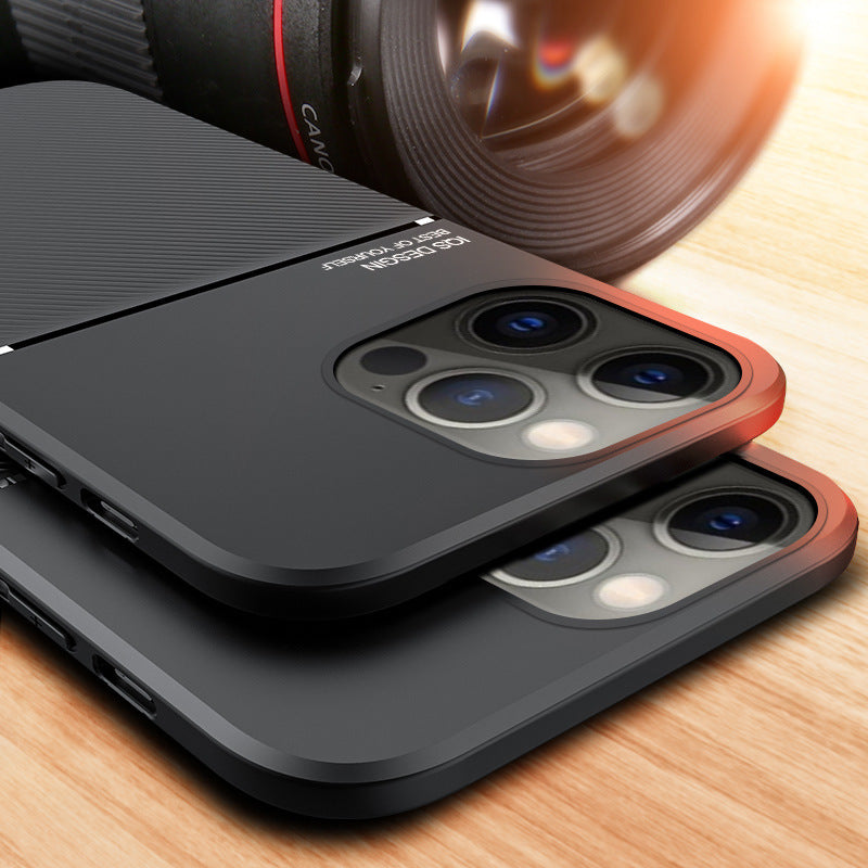Built-in Magnetic Frosted Shockproof Phone Case 0 - Tophatter Daily Deals