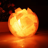 Bedroom bedside table lamp crystal salt lamp 0 - Tophatter Daily Deals