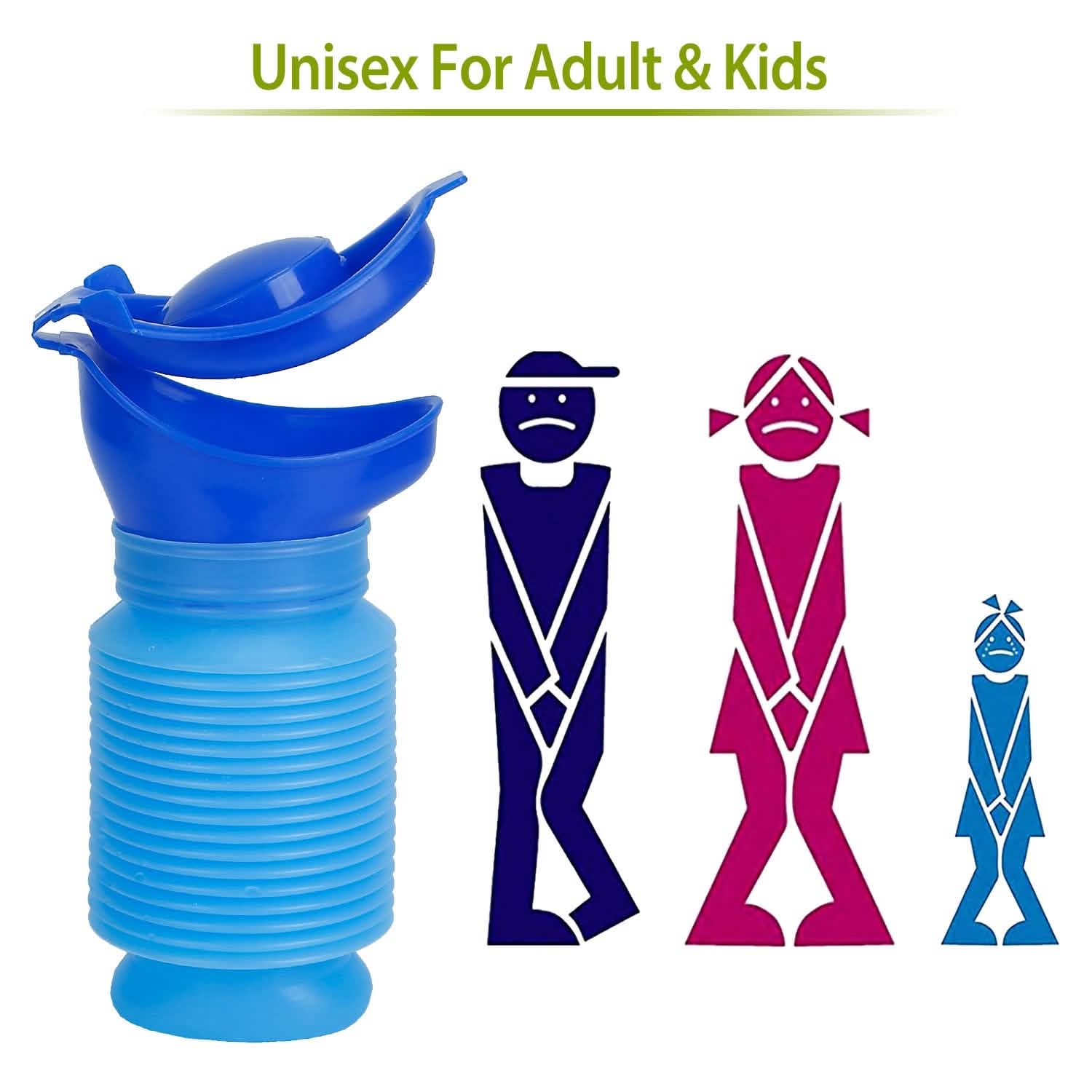 750ml Unisex Reusable Emergency Shrinkable Urinal Outdoor Recreation - Tophatter Daily Deals