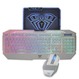 Backlit keyboard and mouse set White 0 - Tophatter Daily Deals