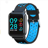 Blood Oxygen Blood Pressure Bracelet IP68 Waterproof Watch Blue 0 - Tophatter Daily Deals