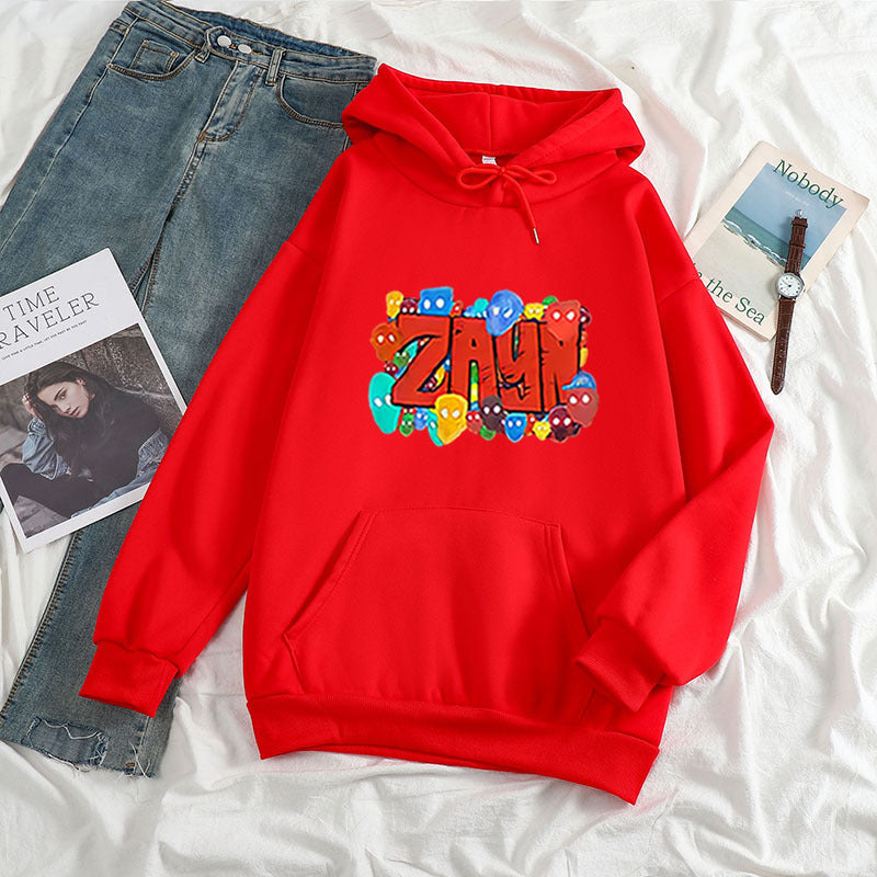 Warm Unisex Hoodie - Oversized, Polyester Fleece, Casual Red 3D Changing Face Moving Picture Frame - Tophatter Daily Deals