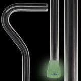 Dr. House Inspired Flame Cane - Clear Acrylic, Black Stripe Clear Lucite Walking Canes - Tophatter Daily Deals
