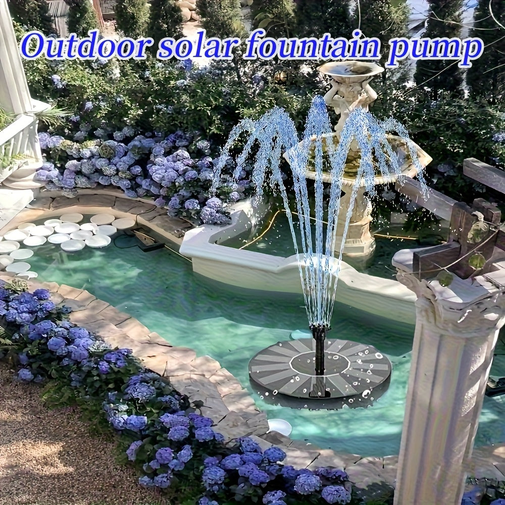 DIY Solar Fountain Pump for Outdoor Use Fountain & Ponds Accessories - Tophatter Daily Deals